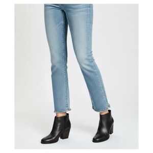 RACHEL COMEY Mars Black Leather Ankle Booties